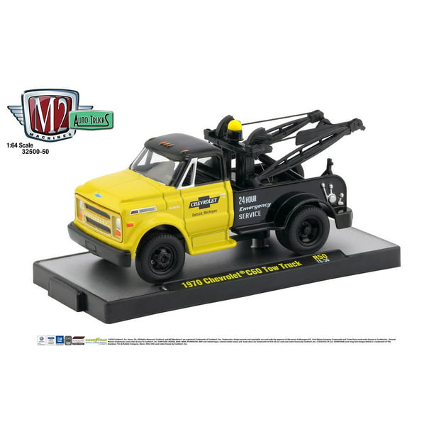M2 Machines Auto-Trucks 1970 Ford C-600 Tow Truck Yellow 2019 New Sealed